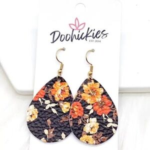 Fall Fling Mini Leather Earrings